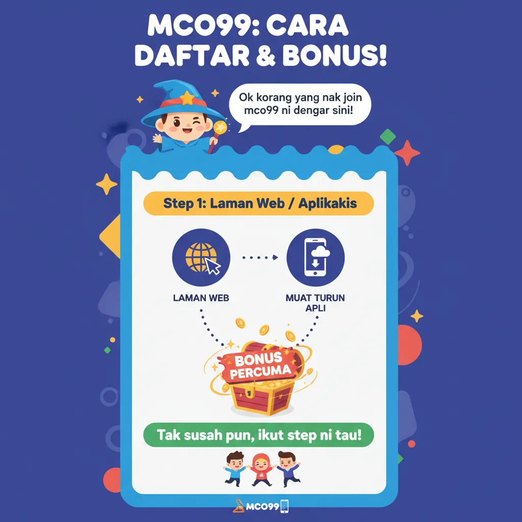 Cara Daftar Akaun mco99 Dan Bonus Percuma